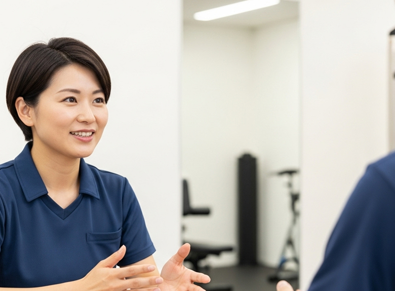 代表の説明風景